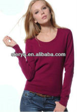 lady's new basic round neck sweater