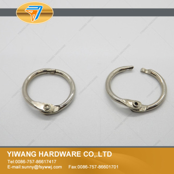 School and office nickel plated binder rings for notebook