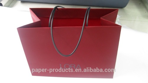 soft lamination paper cosmetic shopping bag