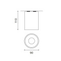 LEDER Cylindrical Surface Mounted 5W LED Downlight