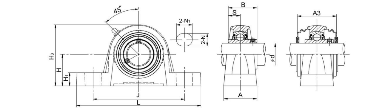 Pillow Block Bearing Units UCPE200 Series