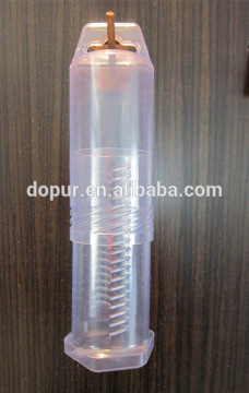 clear telescopic plastic tube packing
