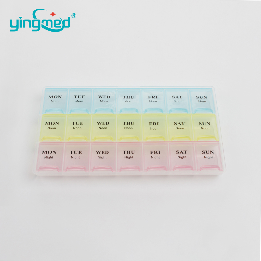 YM-N009 กล่องใส่ยา 7 วัน (21 กล่อง)+ (4) YM-N009 Pill Box 7-day (21 cases)+ (4)