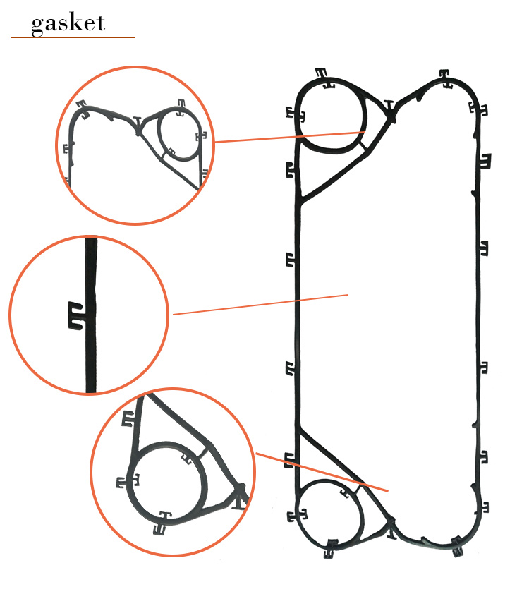 gasket for plate type heat exchanger