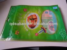 self-sealed polybags for food packing with zipper top