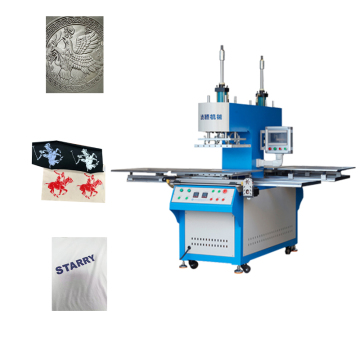 Intelligent Double-head Embossing Machine for Leather Fabrics, Gluing & Clothing Labels