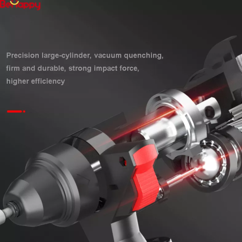 Công cụ sạc điện không chổi than tác động máy khoan máy khoan năng lượng hamer lithium pin power hammer