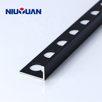 NIUYUAN Metal Factory L Shaped Black Aluminium Tile Trim