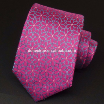fashion floral pink neck tie