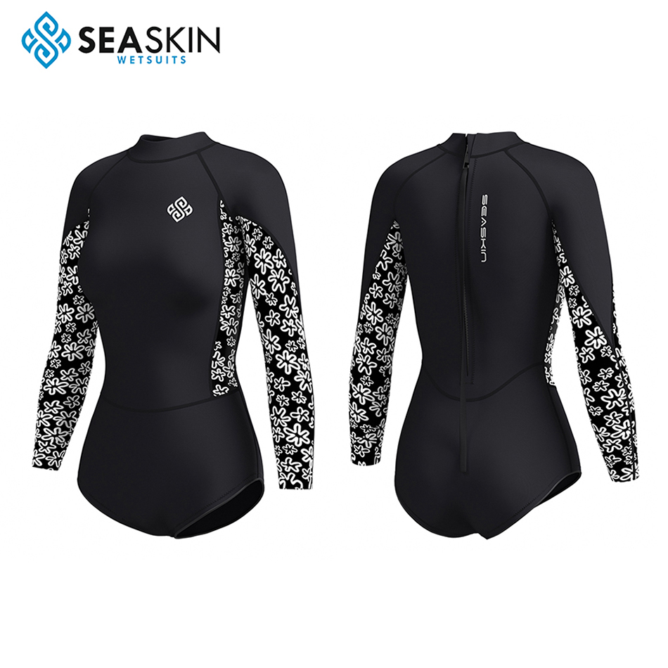 Seaskin Neoprene 2 มม. แขนยาวบิกินี่ท่องเว็บชุดดำน้ำ