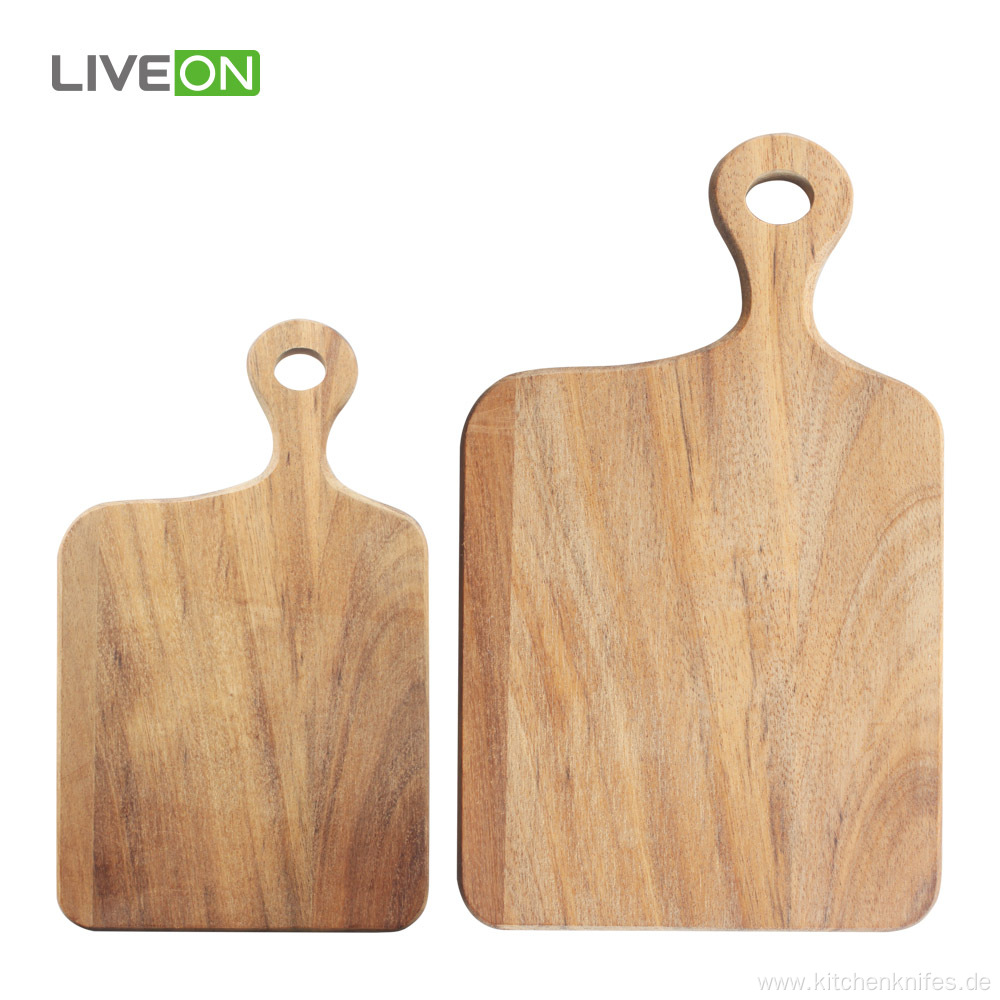 2pcs Solid Wooden Chopping Board Set