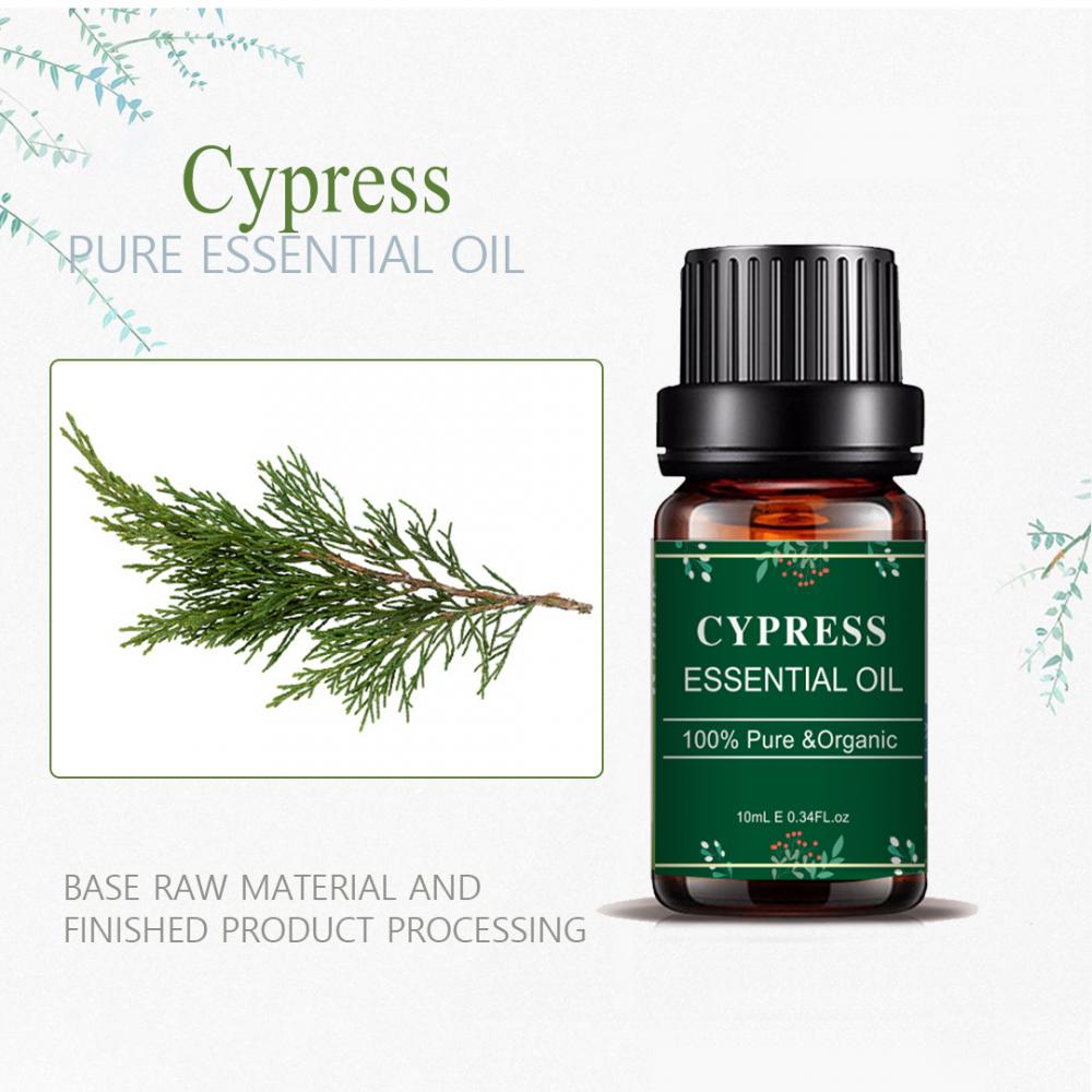 Custom 10 ml Pure Cypress Aromatherapy Diffuseur Essential Huile