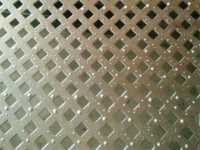 colorful square hole punching screen perforated metal screen for decoration