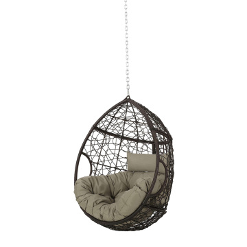 Wicker Egg Chair Large Indoor/Outdoor Recliner for Patio