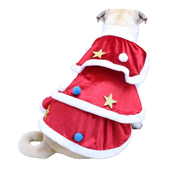 Super September Soft Shiny Fabric Bowknot Classic Dog Clothes Pet Christmas Dress