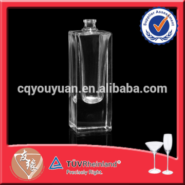 50ML Rectangular Custom Perfume Bottles Clear Refillable Perfume Bottles