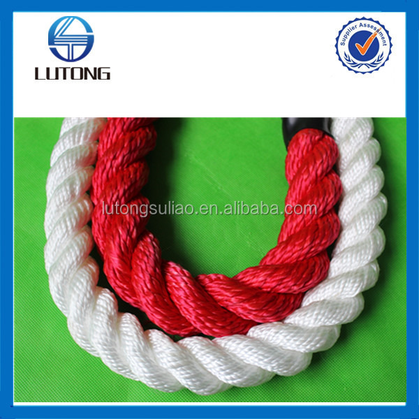 red, black, white color 30mm pp multifilament twisted rope