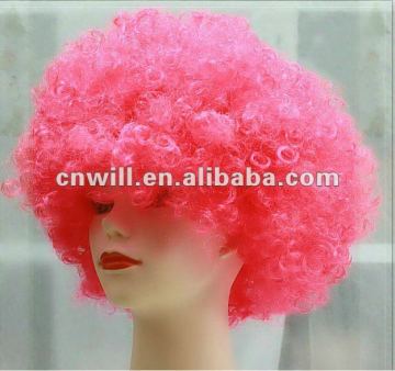 pink football fan wigpink football fan wig fan wigs flag wig