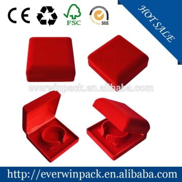 High quanlity cheap flocking bracelet jewelery box