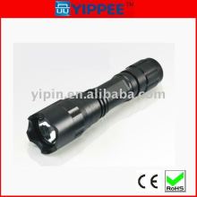 Aluminum car charger rechargeable led flashlight