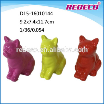 Wholesale cute ceramic garden cat statue