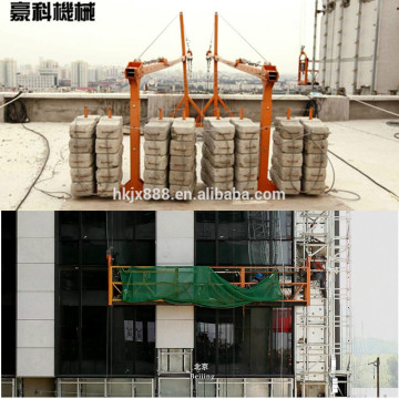 Exterior building cleaning aluminum work platform