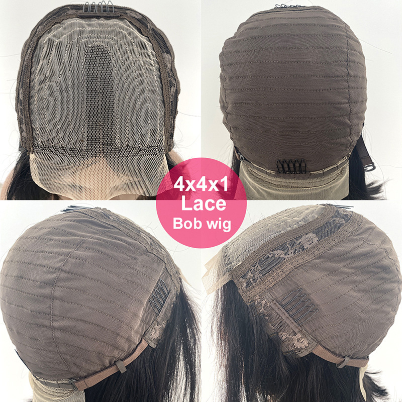 Human Hair Straight Lace Front Wig For Women Daily Wear