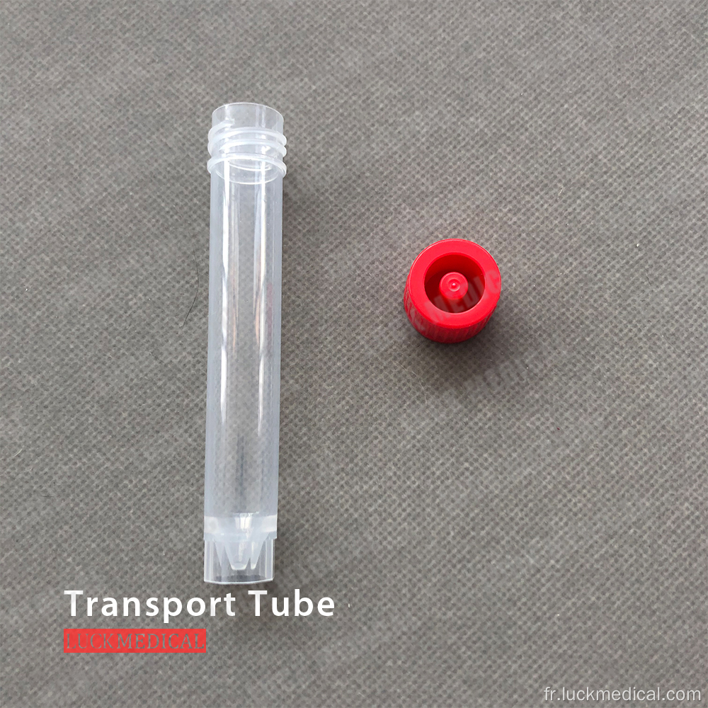 Transporter le tube vide avec / avec étiquette extérieure