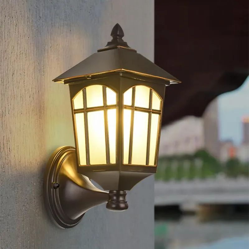 Elegant Outdoor Waterproof LED Wall Lamp for Corridors