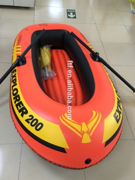 2015 hot cute inflatable floating boat