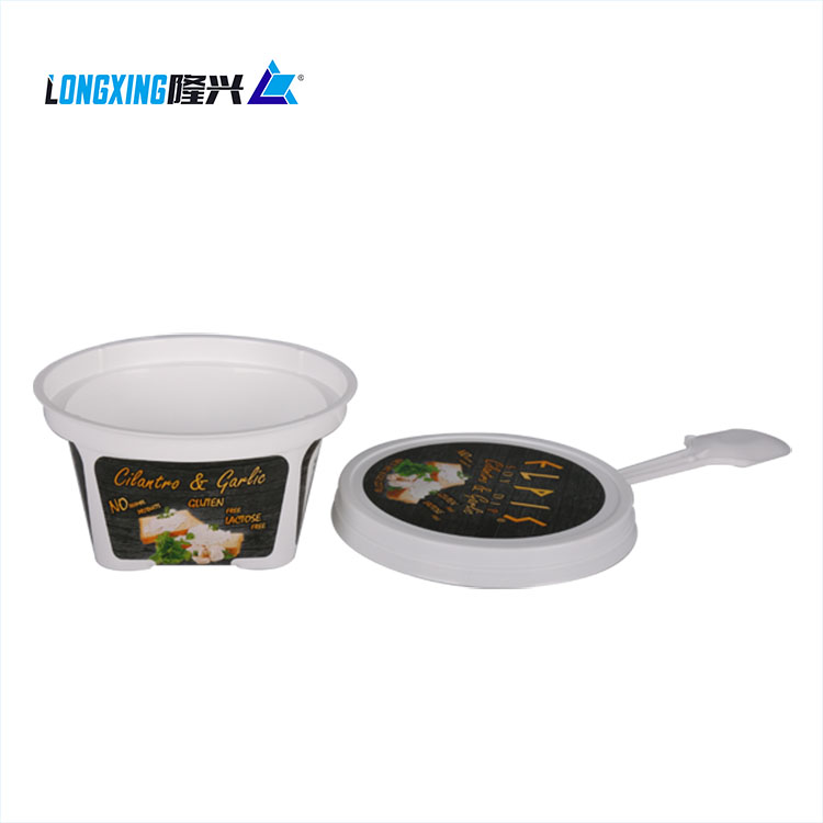 custom  injection in mold label IML disposable PP cup container