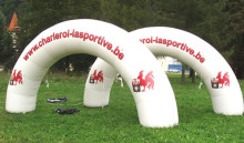 double inflatable arch,inflatable arch for advertising,white arch