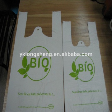 disposable supermarket shopping t shirt bag