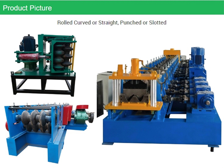 W Beam road safety barrier roll forming machine