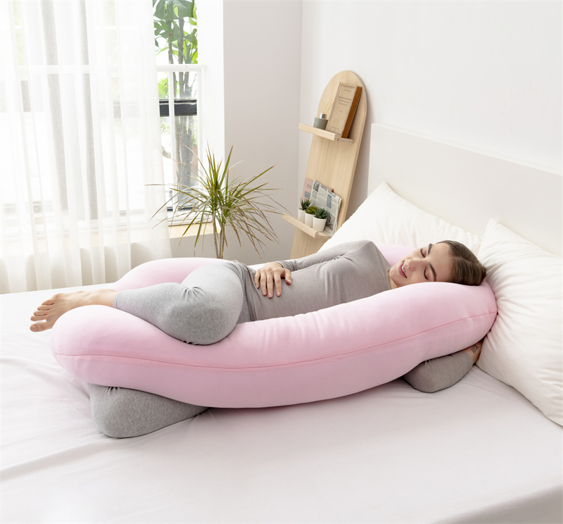 여성 임신 베개는 100%면을 자고 있습니다