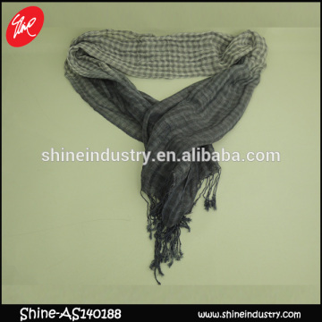 2015 the newest fashion lattice soft gery scarf