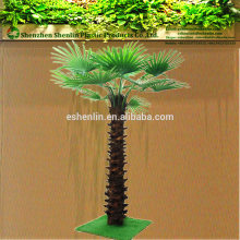 exterior faux tall Artificial Washington preserved Palm trees with fake fan palmera leaves