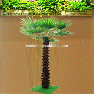 exterior faux tall Artificial Washington preserved Palm trees with fake fan palmera leaves