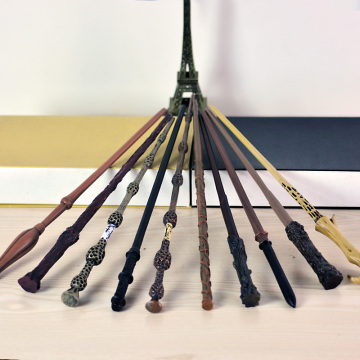 10 Kind of Metal Core Magic Wands Potter Cosplay Lord Voldemort Luna Draco Malfoy Snape Hermione Magic Wand No Box Packing