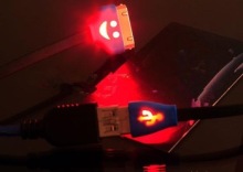 Smiley face flat led light cable micro usb for Samsung HTC