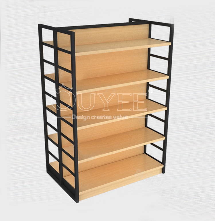 Wonderful Customized Wooden Makeup Display Shelf For Cosmetic Showroom Interior Design