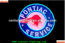 pontiac service neon sign