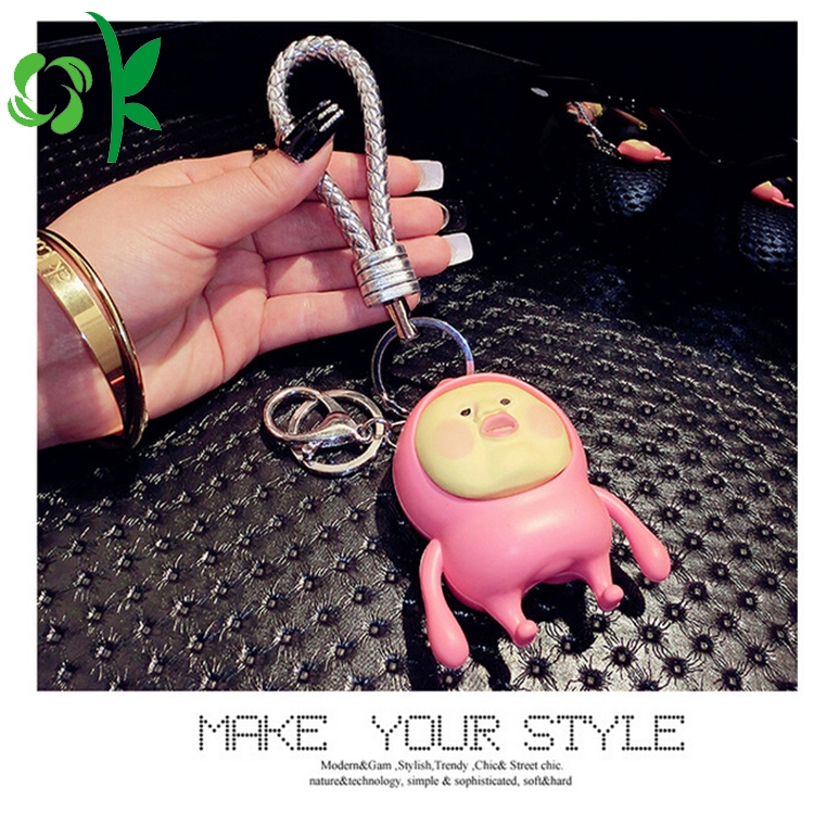 Silicone Keychain Fart Peach 3D Keyring Silicone Accessories