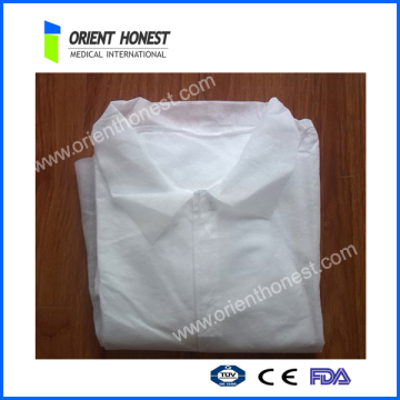 Good Price PE Visitor Disposable Lab Coats