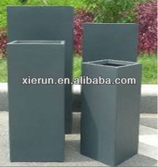 2013 Popular design hot seller outside gardening fiber clay planter