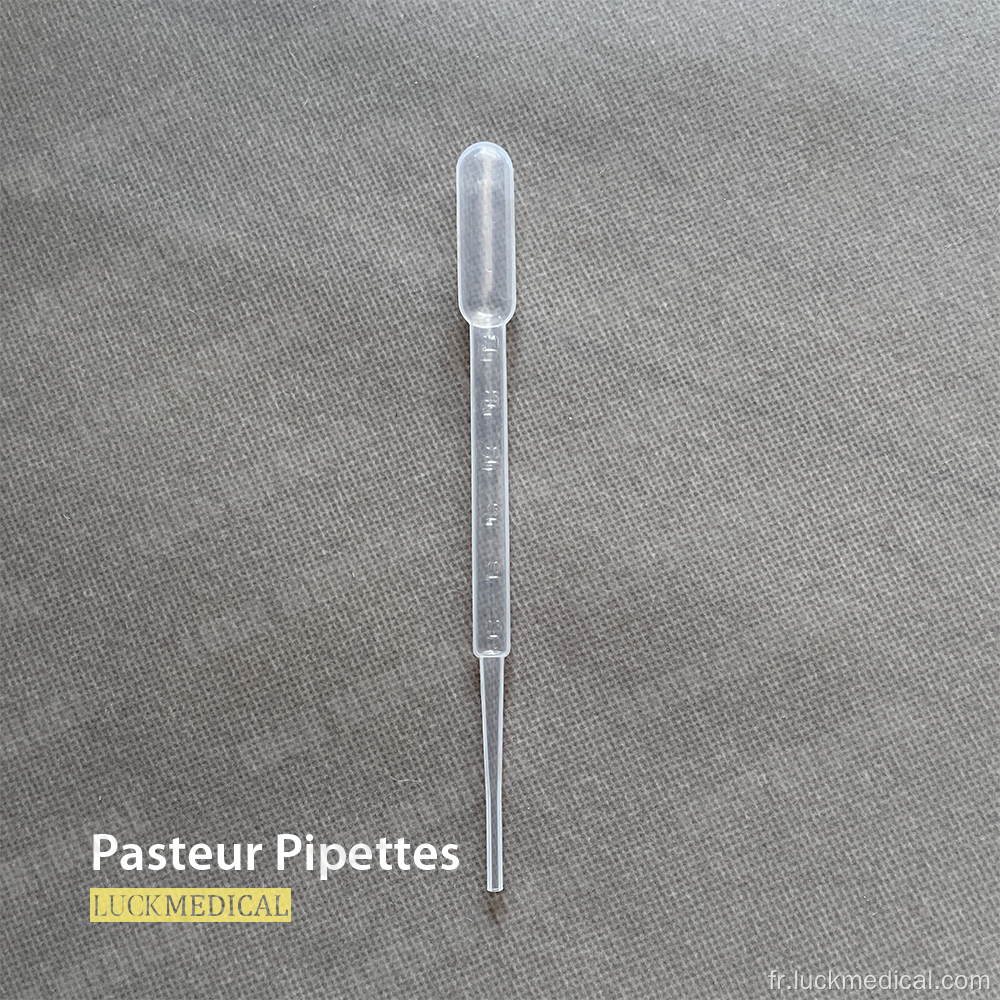 Pipettes de pasteur scientifique Utilisation du laboratoire