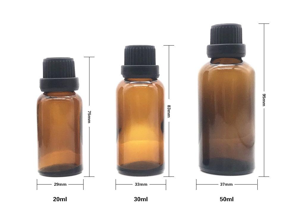 Brown fine oil bottle glass jar essence bottle (4)