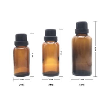 Brown fine oil bottle glass jar essence bottle