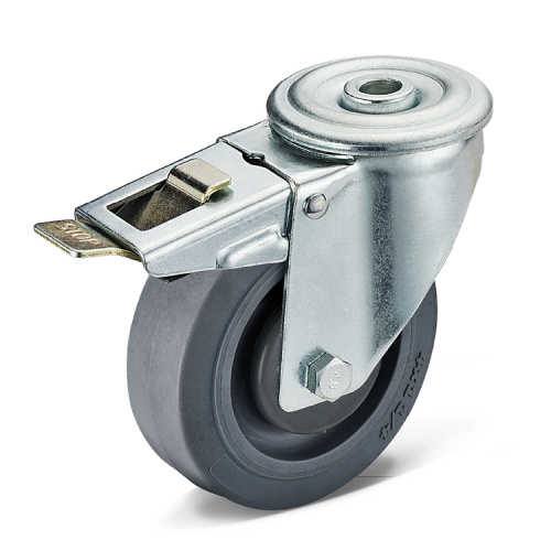 Swivel TPR Caster สำหรับถังขยะถังวัสดุรถเข็น