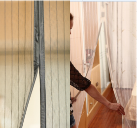 Magnetic Screen Door With Fasten Tape